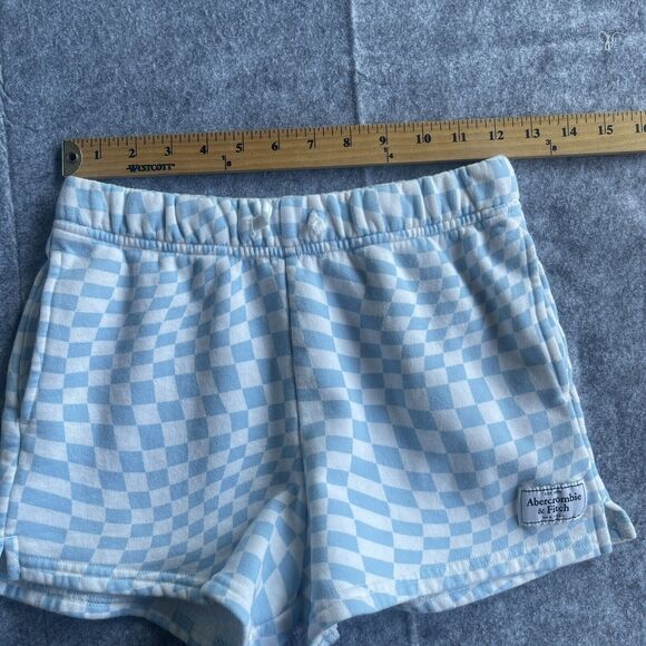 Abercrombie Kids Shorts Girls 11/12 Checkered Skater Drawstring Sweat Shorts - Picture 9 of 12